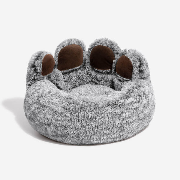 Large Round Dog Bed - Fuzzy Paw - FUNNYFUZZY
