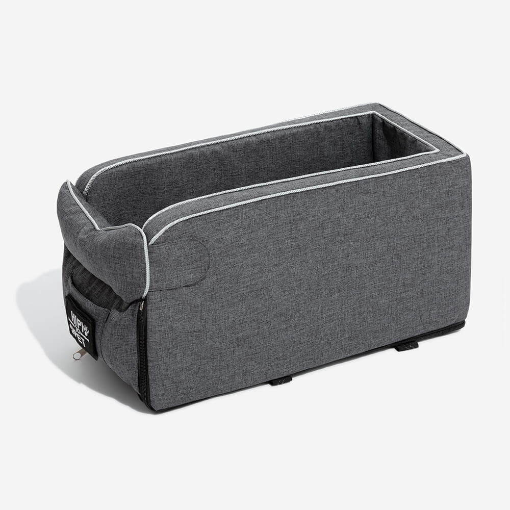 Suede Square Lookout Console Pet Car Seat - FUNNYFUZZY