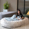 Luxury Super Large Human Dog Bed With Super Soft Pet Throw Blanket - FUNNYFUZZY
