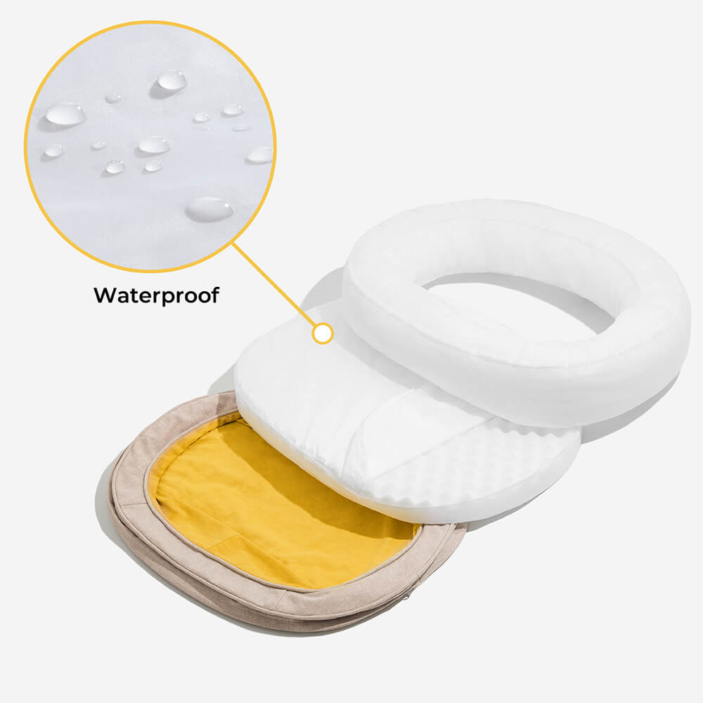 Donut Orthopedic Dog Bed - FUNNYFUZZY